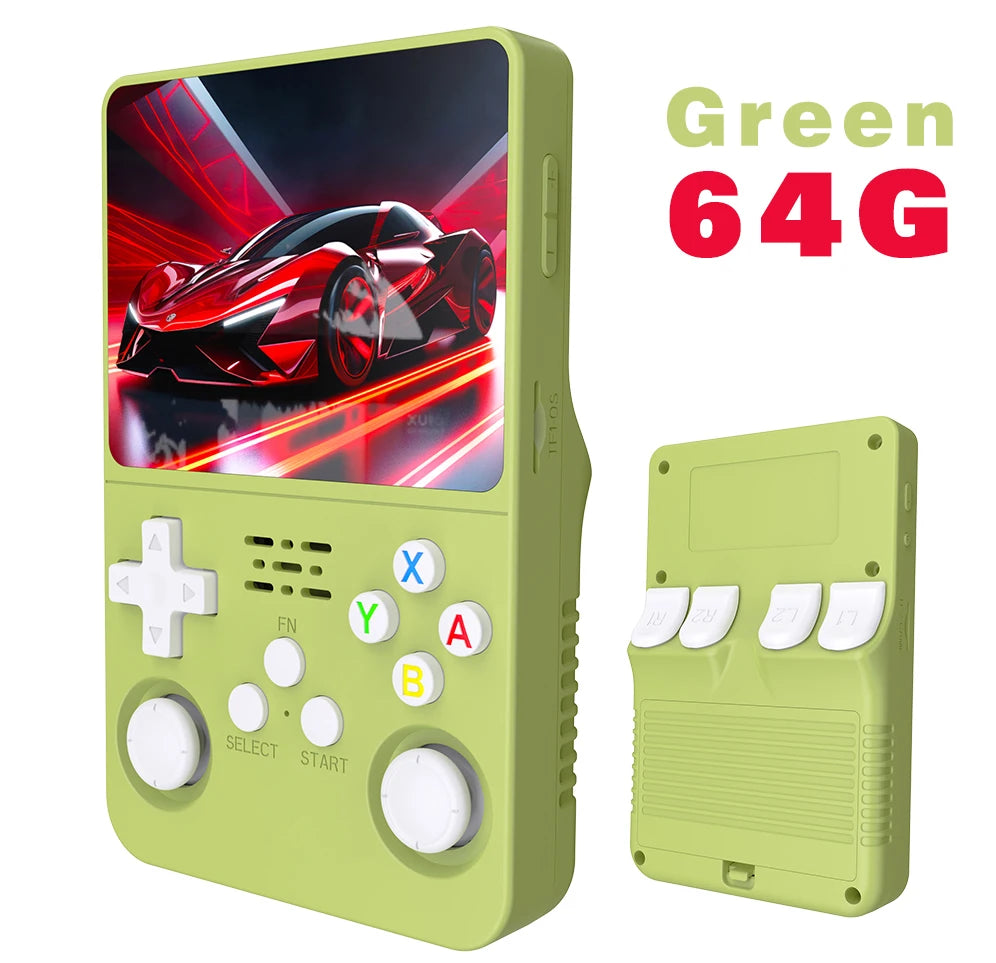 R36S Retro Handheld Game Console – 128GB, 3.5'' IPS Screen, Portable Player