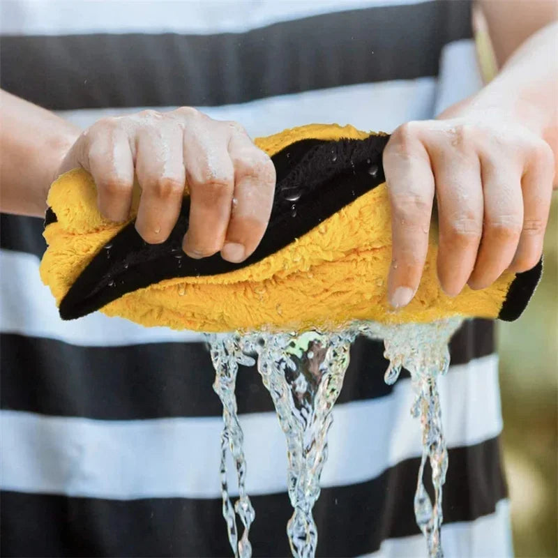 Microfiber Car Cleaning Towels – 1/2/6pcs, Detailing & Drying Cloths