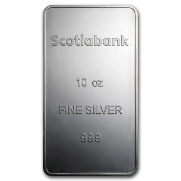 10 oz Silver Scotiabank Bar