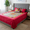 Double-Size Applique Bedsheet with Pillow Covers – Made of Twill Cotton Fabric. Factory Price - Save $60