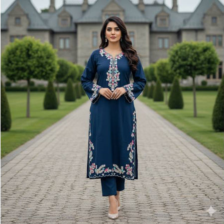 Pure Cotton Embroidery Work Aganur 1-Piece Dress. Factory Price - Save $25