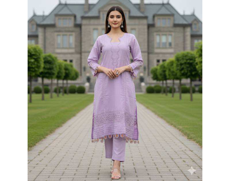 Pure Cotton Embroidery Work Aganur 1-Piece Dress. Factory Price - Save $25