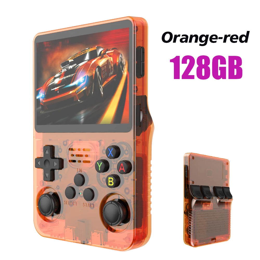 R36S Retro Handheld Game Console – 128GB, 3.5'' IPS Screen, Portable Player