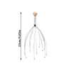 Octopus Head Massager Stainless Steel Engraved Head Relaxer Brain Massage Claw Scalp Scratcher Itch Reliever