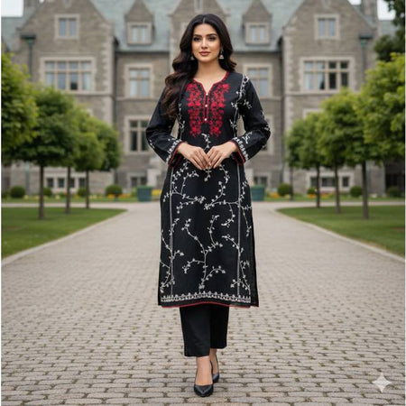 Pure Cotton Embroidery Work Aganur 1-Piece Dress. Factory Price - Save $25