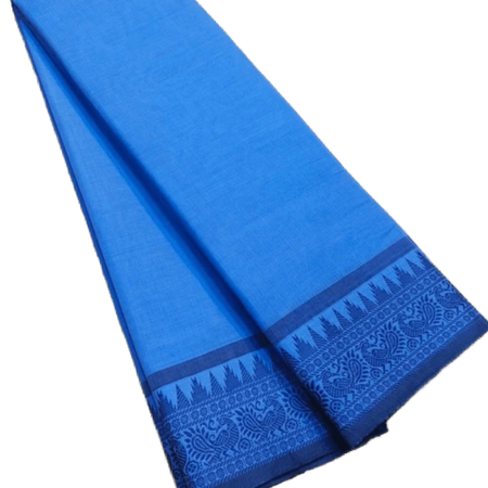 Blue Tangail Saree