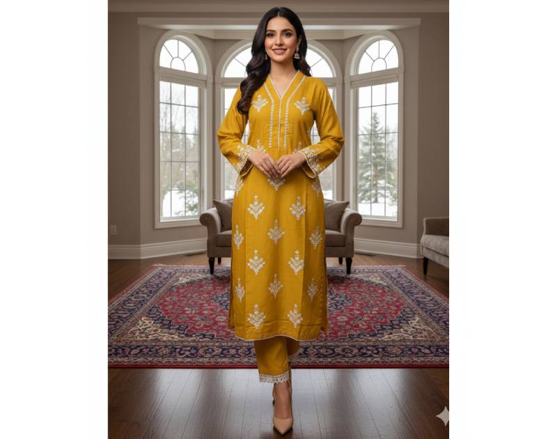 Pure Cotton Embroidery Work Aganur 1-Piece Dress. Factory Price - Save $26