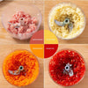 Pink/Blue 500ML/900ML Household Kitchen Garlic Chopper Mashed Hand Pulled Meat Grinder Multifunctional Vegetable