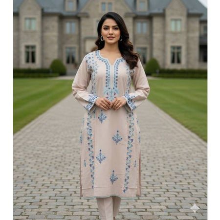 Pure Cotton Embroidery Work Aganur 1-Piece Dress. Factory Price - Save $25