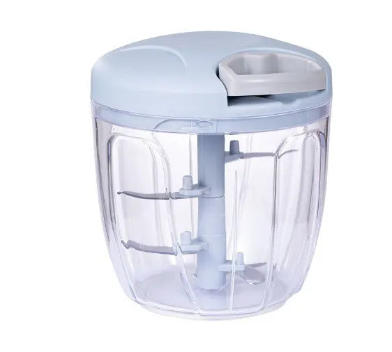 Pink/Blue Garlic Chopper – 500ML/900ML Hand‑Pulled Vegetable & Meat Grinder