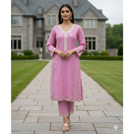 Pure Cotton Embroidery Work Aganur 1-Piece Dress. Factory Price - Save $25
