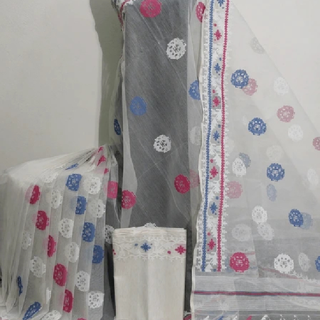 Multicolor Jamdani Saree