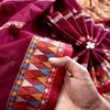 Red Tangail Saree