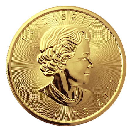 1/2 oz Gold Canadian Maple Leaf Coin