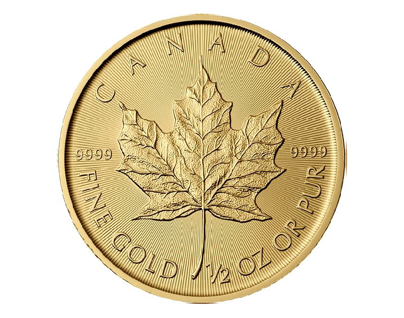 1/2 oz Gold Canadian Maple Leaf Coin