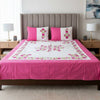 Double-Size Applique Bedsheet with Pillow Covers – Made of Twill Cotton Fabric. Factory Price - Save $60