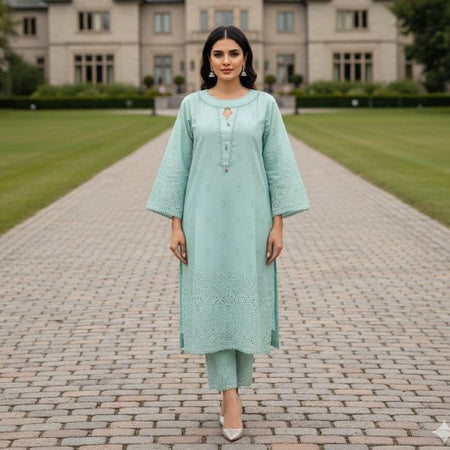 Pure Cotton Embroidery Work Aganur 1-Piece Dress. Factory Price - Save $25