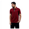 Richman Maroon Color Solid Half Sleeve Polo Shirt