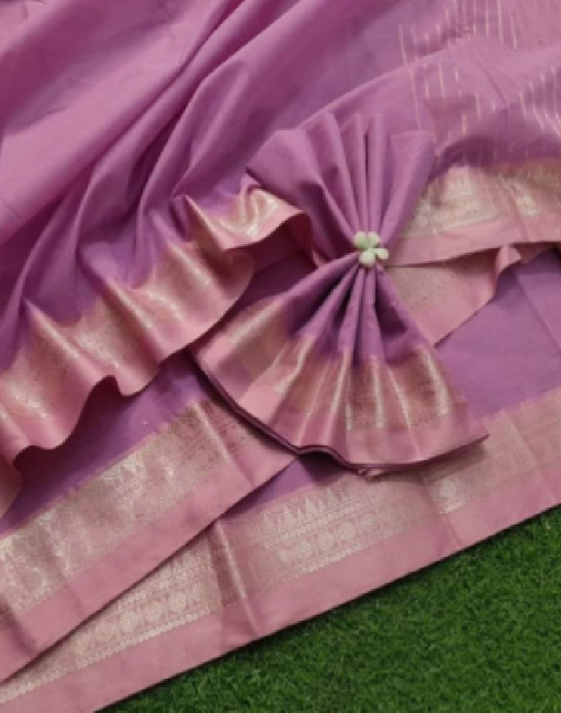 Light Magenta Tangail Saree