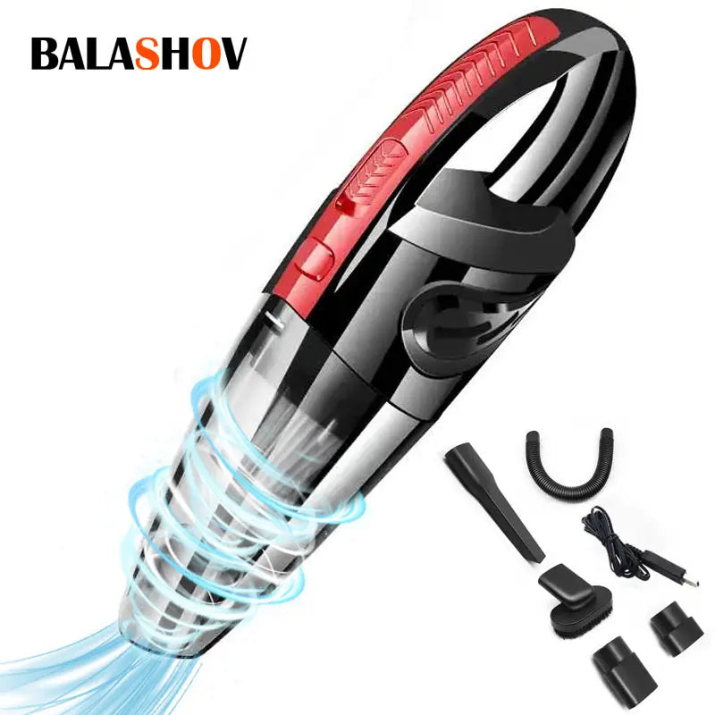 Cordless Car Vacuum Cleaner – 120W Powerful Suction, Rechargeable Handheld for Home & Pet Hair