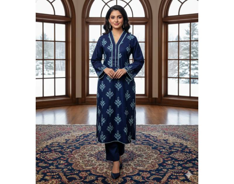 Pure Cotton Embroidery Work Aganur 1-Piece Dress. Factory Price - Save $26