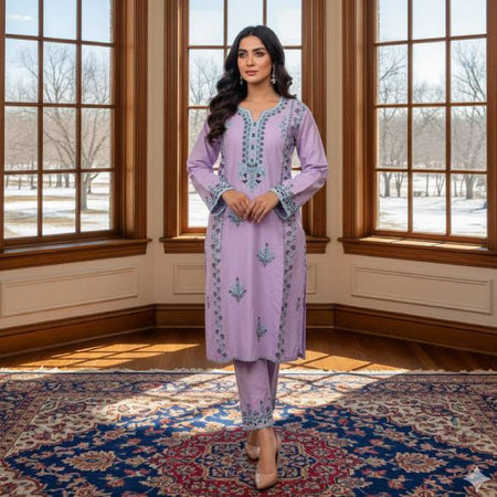 Pure Cotton Embroidery Work Aganur 1-Piece Dress. Factory Price - Save $26