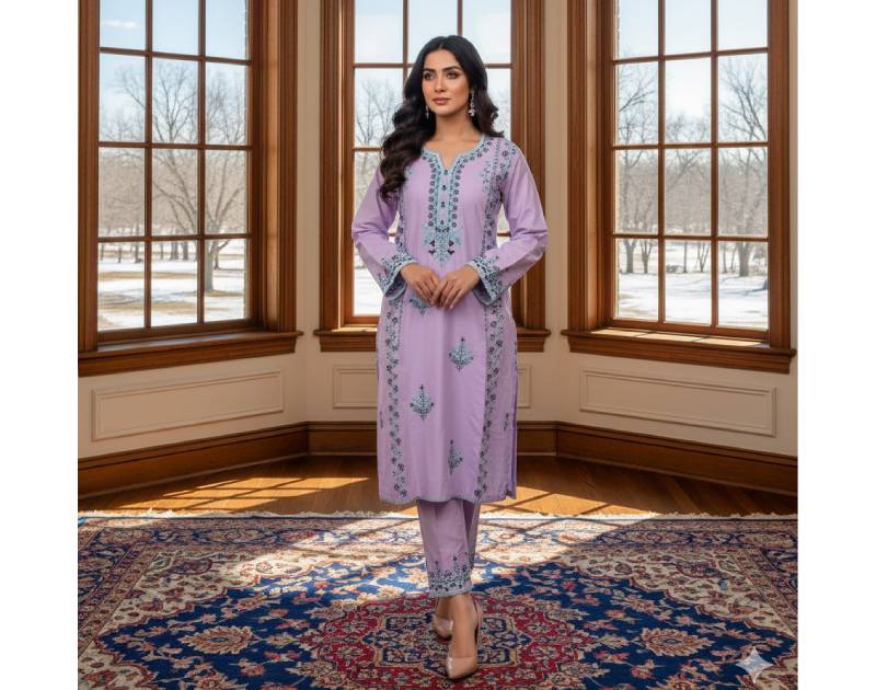 Pure Cotton Embroidery Work Aganur 1-Piece Dress. Factory Price - Save $26