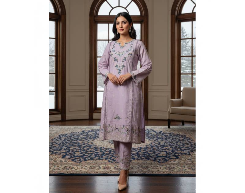 Pure Cotton Embroidery Work Aganur 1-Piece Dress. Factory Price - Save $25