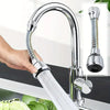 360° Rotating Kitchen Faucet Pressurized Anti-Splash Extended Filter Foam Universal Faucet Head Sprayer for Kitchen