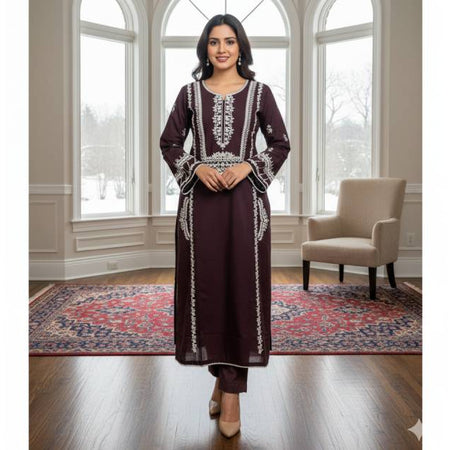 Pure Cotton Embroidery Work Aganur 1-Piece Dress. Factory Price - Save $25