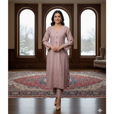 Pure Cotton Embroidery Work Aganur 1-Piece Dress. Factory Price - Save $25