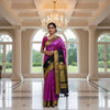 Gadwal Saree – Katan Silk Material Medium Orchid Color. Factory Price - Save $44