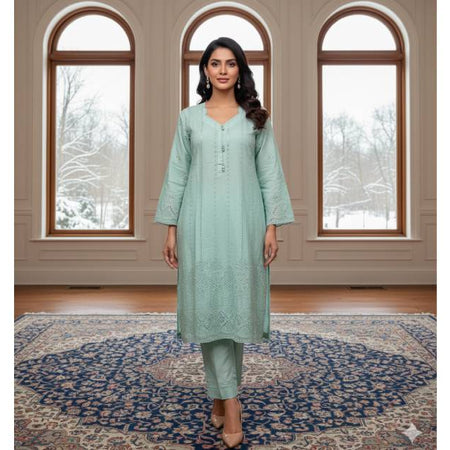 Pure Cotton Embroidery Work Aganur 1-Piece Dress. Factory Price - Save $25