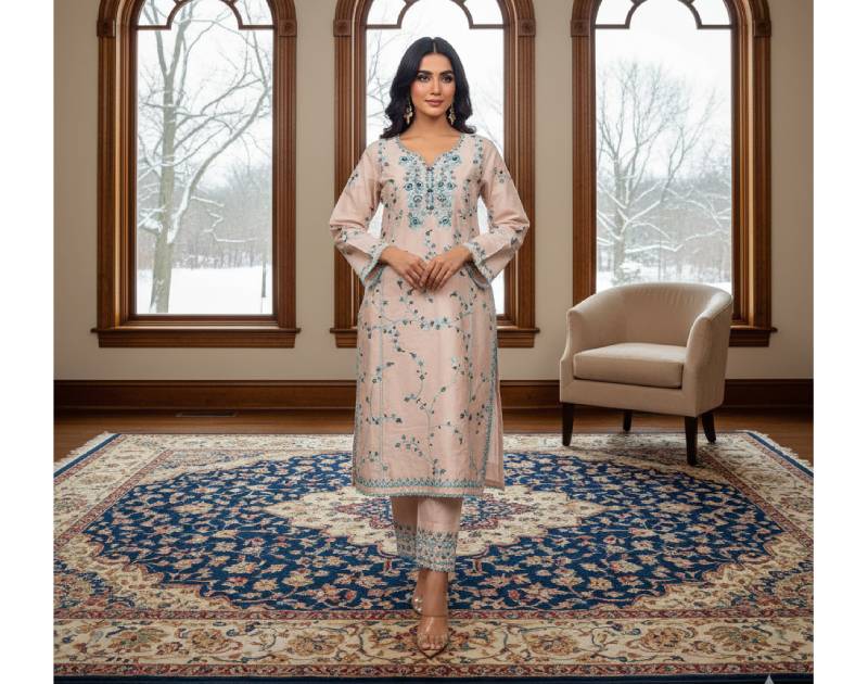 Pure Cotton Embroidery Work Aganur 1-Piece Dress. Factory Price - Save $26
