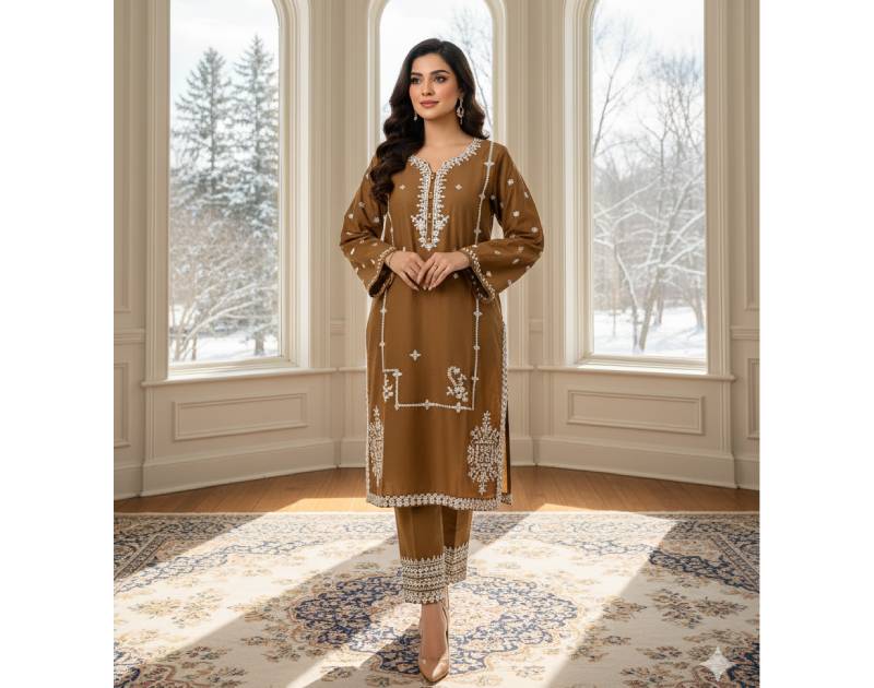 Pure Cotton Embroidery Work Aganur 1-Piece Dress. Factory Price - Save $26