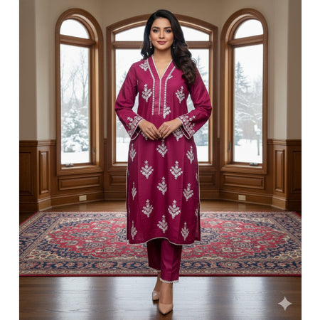 Pure Cotton Embroidery Work Aganur 1-Piece Dress. Factory Price - Save $26