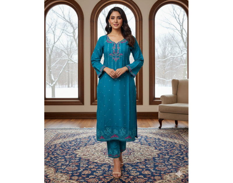 Pure Cotton Embroidery Work Aganur 1-Piece Dress. Factory Price - Save $26