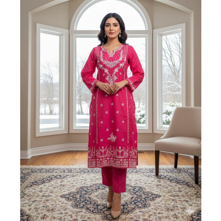 Pure Cotton Embroidery Work Aganur 1-Piece Dress. Factory Price - Save $27