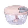 Pink/Blue 500ML/900ML Household Kitchen Garlic Chopper Mashed Hand Pulled Meat Grinder Multifunctional Vegetable