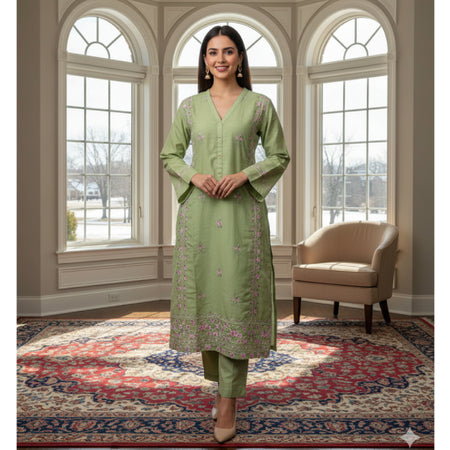 Pure Cotton Embroidery Work Aganur 1-Piece Dress. Factory Price - Save $25