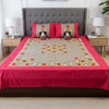 Double-Size Applique Bedsheet with Pillow Covers – Made of Twill Cotton Fabric. Factory Price - Save $60