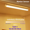 Motion Sensor Lamp Night Light Wireless LED USB Type C Rechargeable Lamp for Kitchen Cabinet Bedroom Wardrobe Staircase Lighting