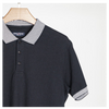 Richman Dark Navy Color Solid Half Sleeve Polo Shirt