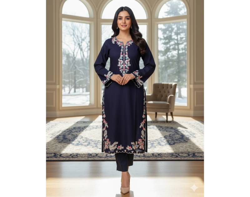 Pure Cotton Embroidery Work Aganur 1-Piece Dress. Factory Price - Save $25