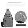 Men's fashionable, convenient, casual, waterproof, adjustable shoulder strap, large capacity waist bag suitable for outdoor acti