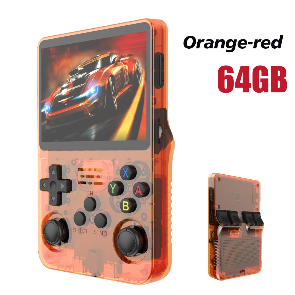 R36S Retro Handheld Game Console – 128GB, 3.5'' IPS Screen, Portable Player