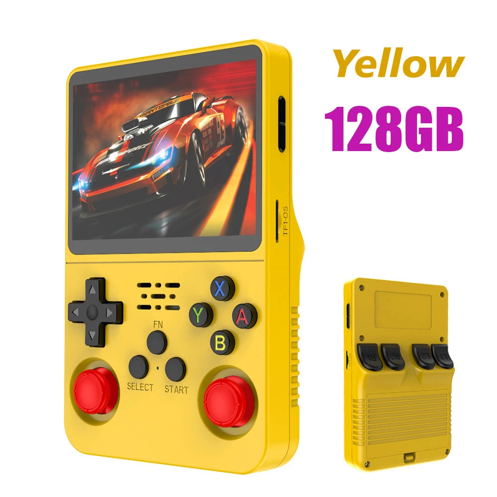 R36S Retro Handheld Game Console – 128GB, 3.5'' IPS Screen, Portable Player