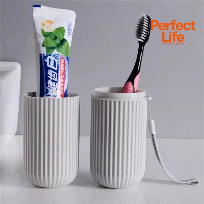 1/4Pcs table Toothbrush Protect Holder Cup Case Travel Camping Storage Box Organizer Travel Toiletries Storage Cup New Creat