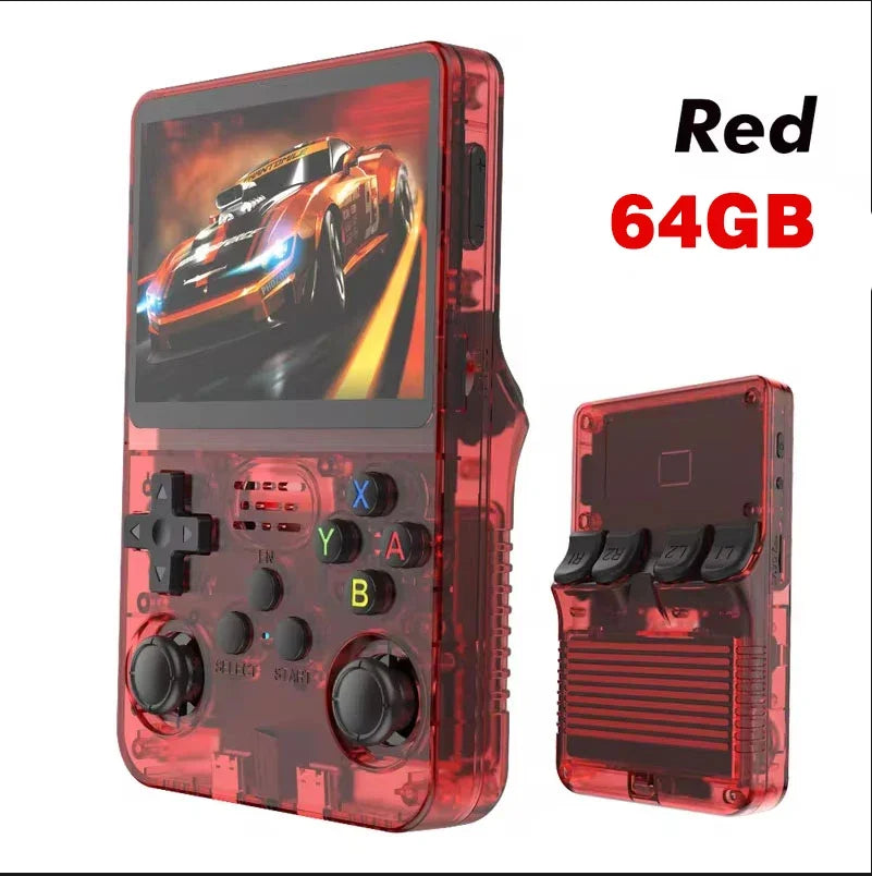 Open Source R36S Retro Handheld Video Game Console Linux System 3.5 Inch IPS Screen Portable Pocket Video Player 64GB 128G Games