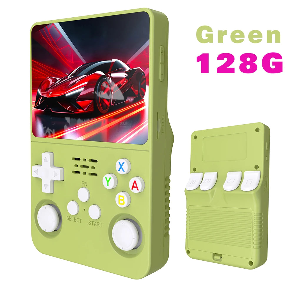 R36S Retro Handheld Game Console – 128GB, 3.5'' IPS Screen, Portable Player